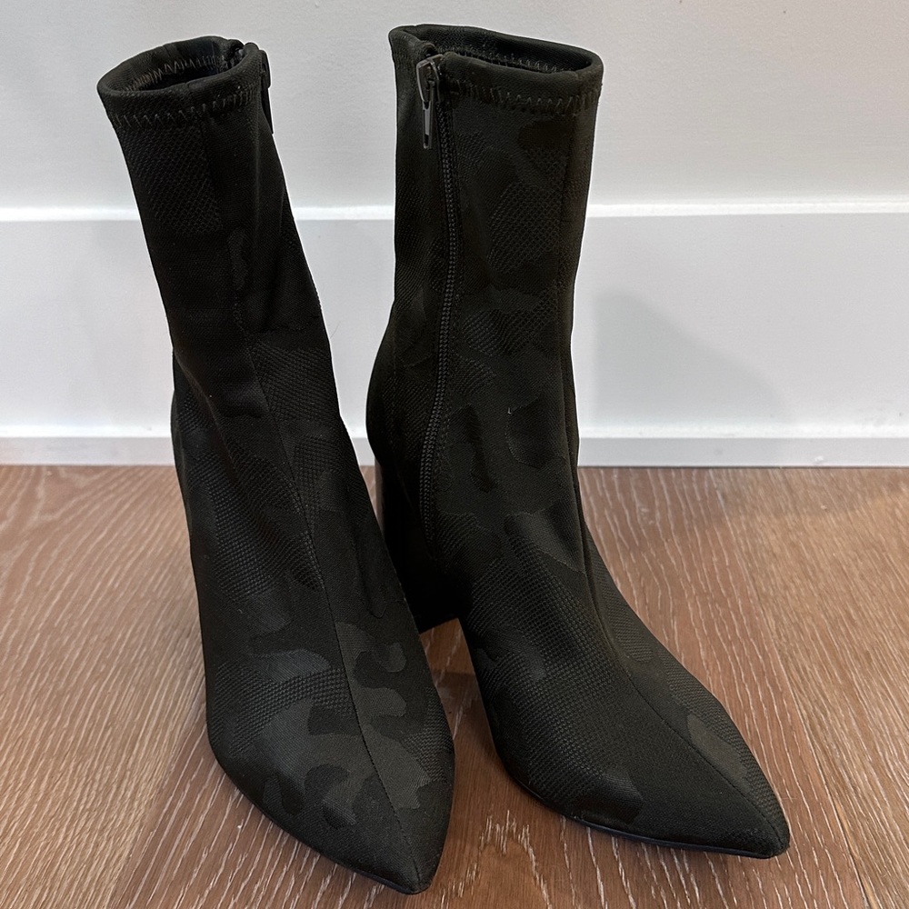 Jeffrey Campbell Sock Camo Boot Heels